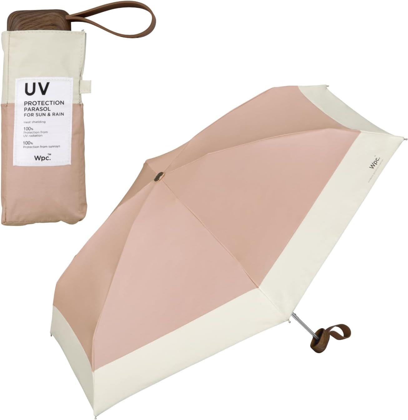 Wpc. Tiny Compact Japanese Parasol UPF50+ | 100% UV Protection & Anti-UV Folding Umbrella