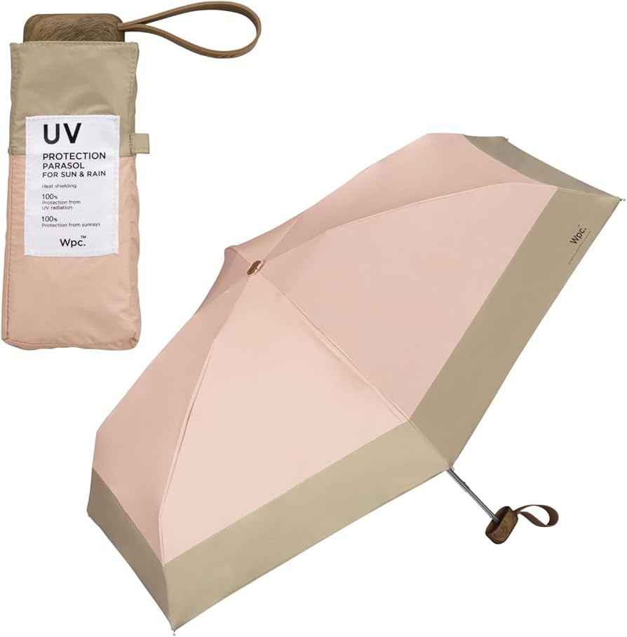 Wpc. Tiny Compact Japanese Parasol UPF50+ | 100% UV Protection & Anti-UV Folding Umbrella