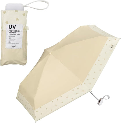 Wpc. Tiny Compact Japanese Parasol UPF50+ | 100% UV Protection & Anti-UV Folding Umbrella
