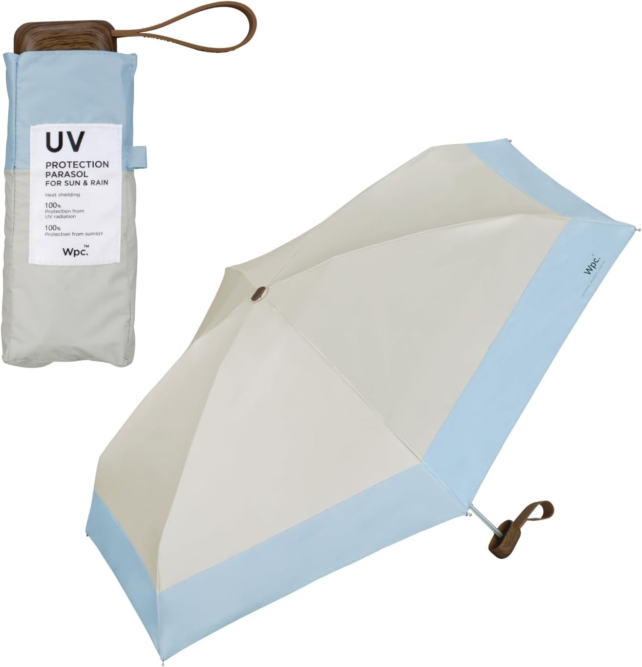 Wpc. Tiny Compact Japanese Parasol UPF50+ | 100% UV Protection & Anti-UV Folding Umbrella