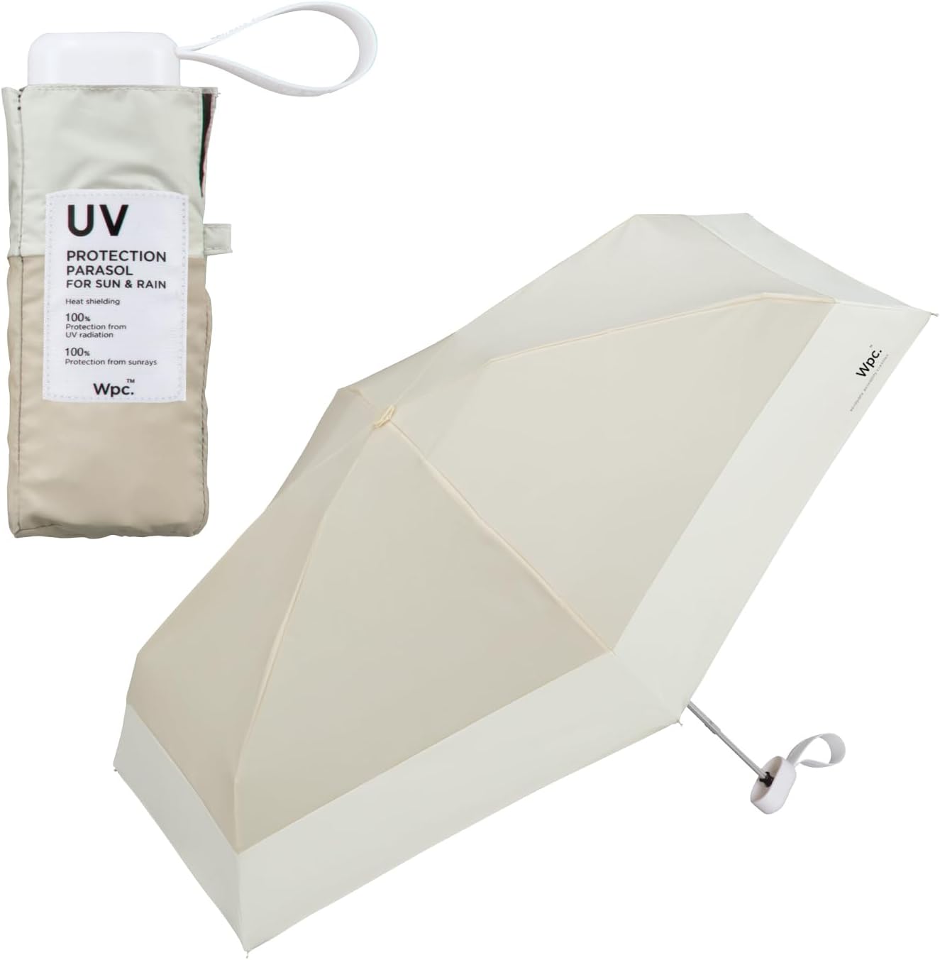 Wpc. Tiny Compact Japanese Parasol UPF50+ | 100% UV Protection & Anti-UV Folding Umbrella