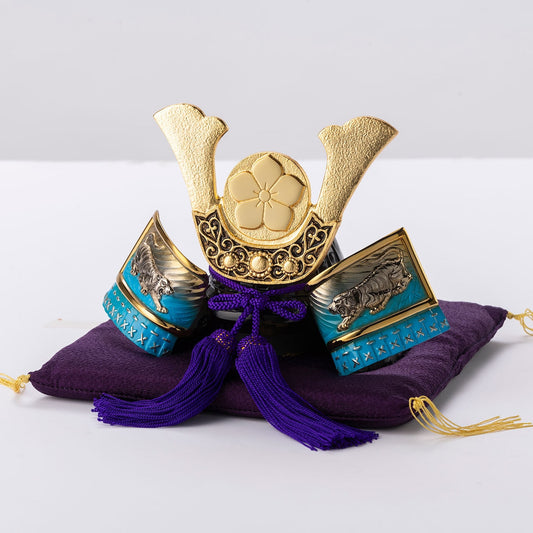 Casque de samouraï japonais Akechi Mitsuhide Ginzado fabriqué au Japon