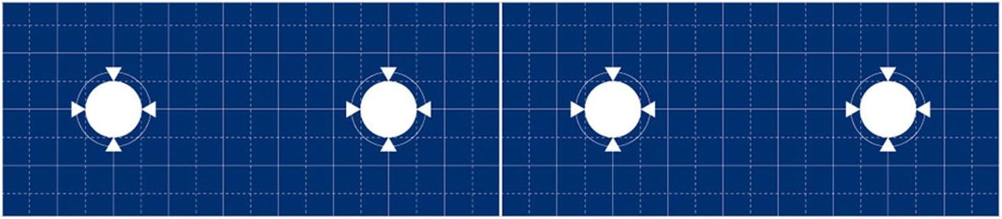 Ruban de Marquage Japonais E-SPF 38 mm – Guide de vissage pour bois 2×4 (motif quadrillé)