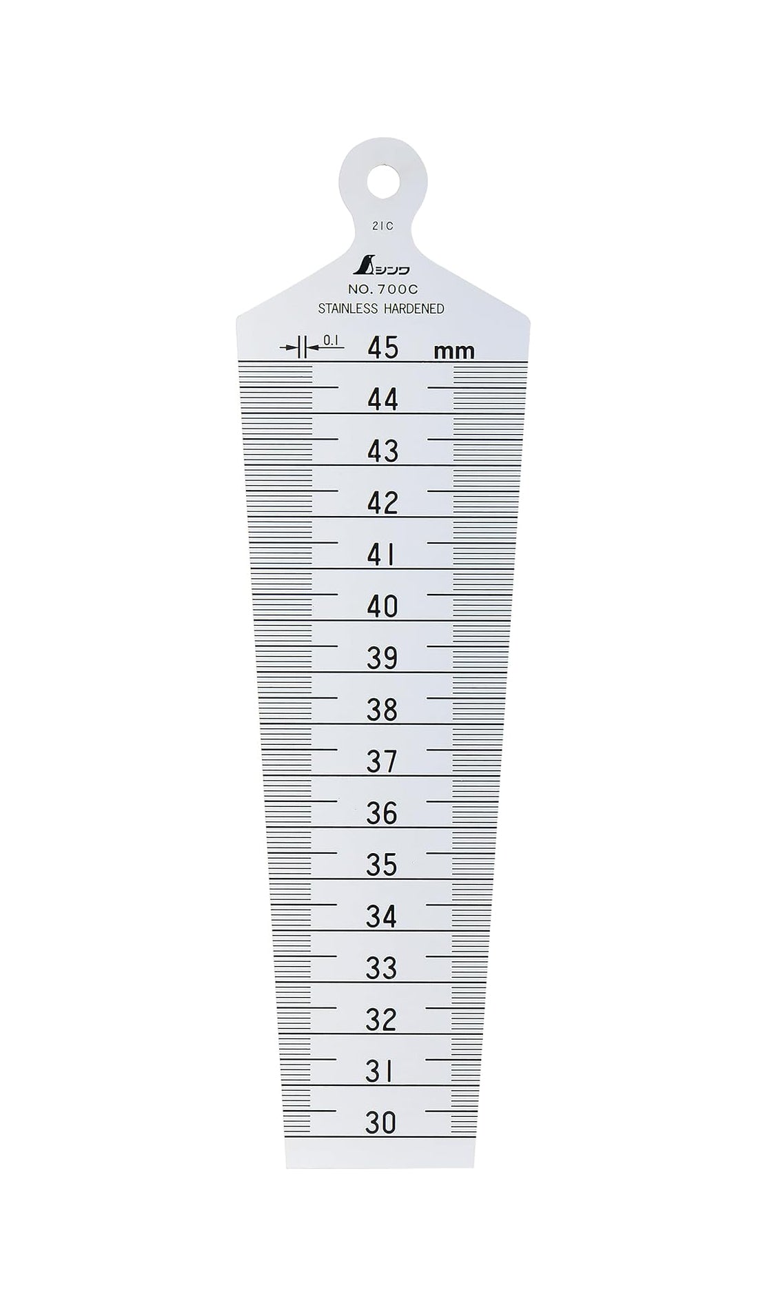 Shinwa Taper Gauge 30–45 mm