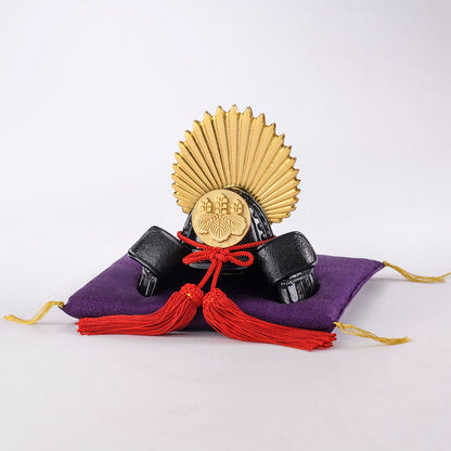 Casque de samouraï japonais Toyotomi Hideyoshi Ginzado fabriqué au Japon