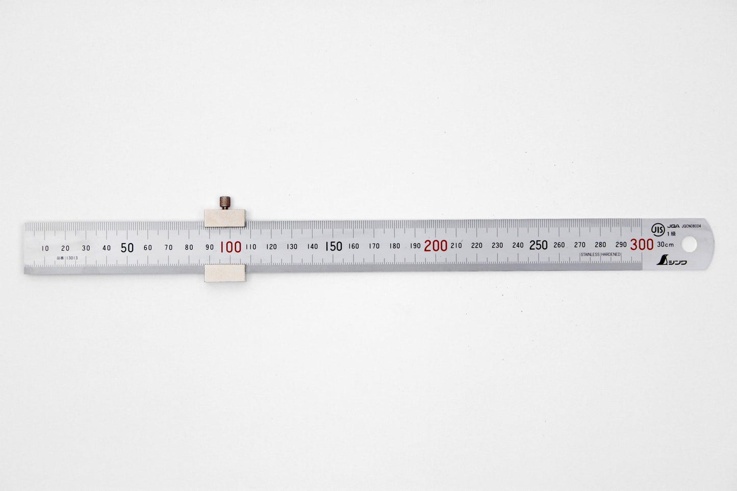 Butée coulissante Shinwa pour règle métallique – Traçage et mesure de profondeur