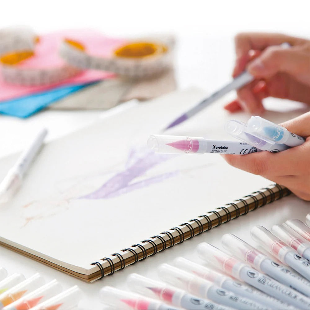 ZIG Clean Color Real Brush Set 12 Couleurs – Feutres Pinceau Aquarelle Manga & Illustration