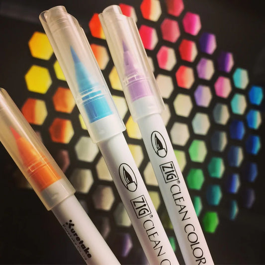 ZIG Clean Color Real Brush Set 12 Couleurs – Feutres Pinceau Aquarelle Manga & Illustration