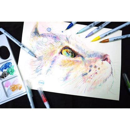 ZIG Clean Color Real Brush Set 24 Couleurs – Feutres Pinceau Aquarelle Manga & Illustration