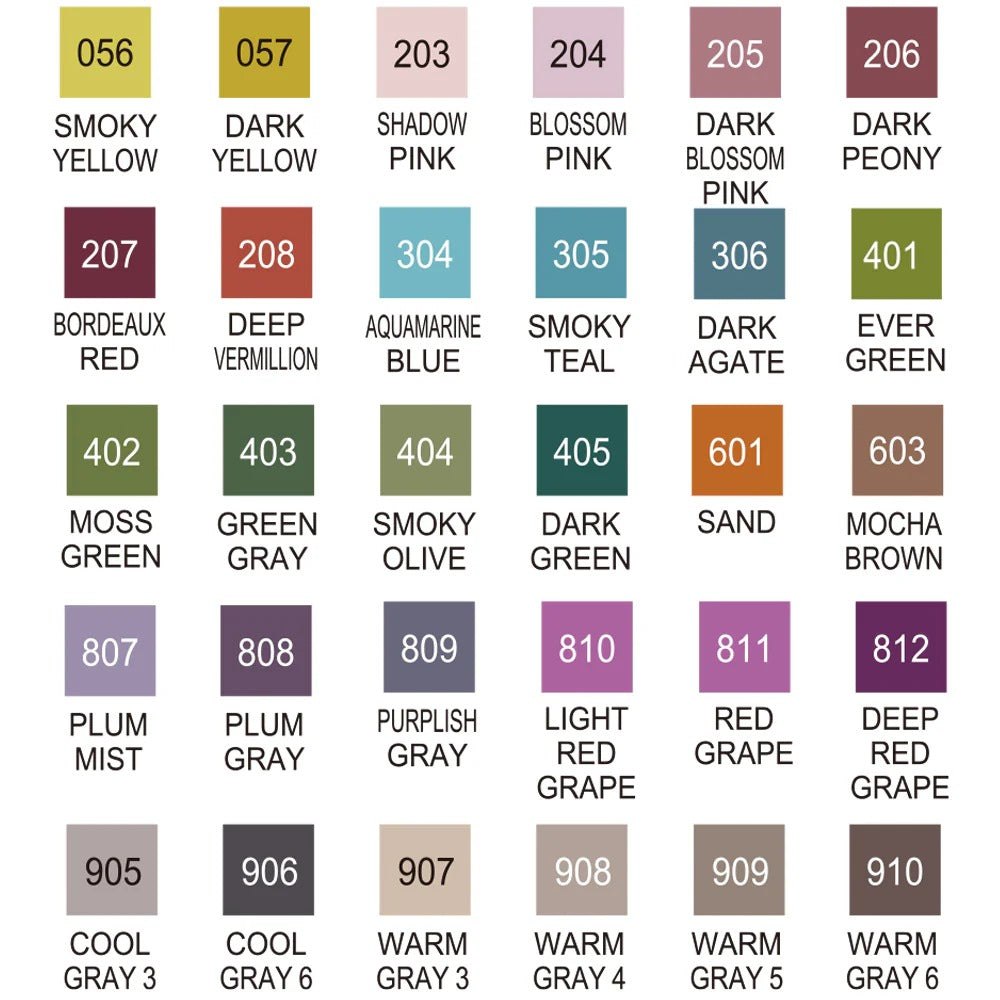 ZIG Clean Color Real Brush Set 30 Couleurs A – Feutres Pinceau Aquarelle Manga & Illustration