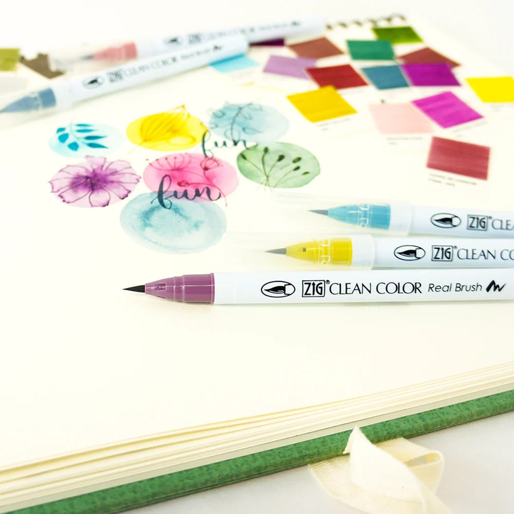 ZIG Clean Color Real Brush Set 30 Couleurs A – Feutres Pinceau Aquarelle Manga & Illustration