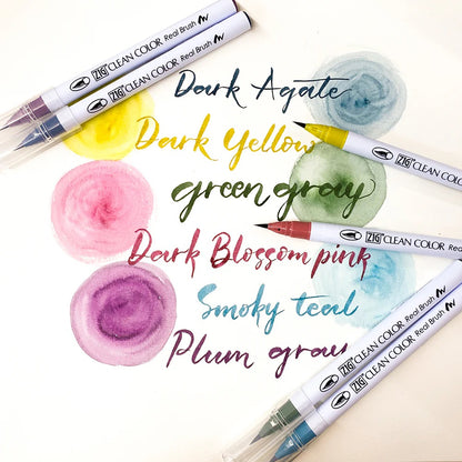 ZIG Clean Color Real Brush Set 30 Couleurs A – Feutres Pinceau Aquarelle Manga & Illustration