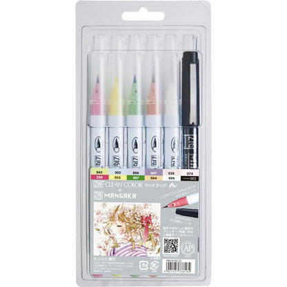Set de 12 pinceles ZIG Real Brush + MANGAKA – Caja de ilustración de manga y acuarela