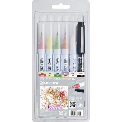 Set de 12 pinceles ZIG Real Brush + MANGAKA – Caja de ilustración de manga y acuarela