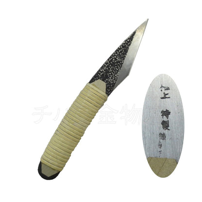 Couteau de Greffe Japonais Baishinshi Kunimitsu – Aogami #1 Forgé Main (24 mm)