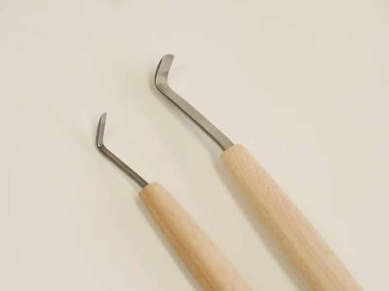 Ciseau japonais fond de cavité – Acier HSS – 3 mm / 9 mm – Sculpture bois