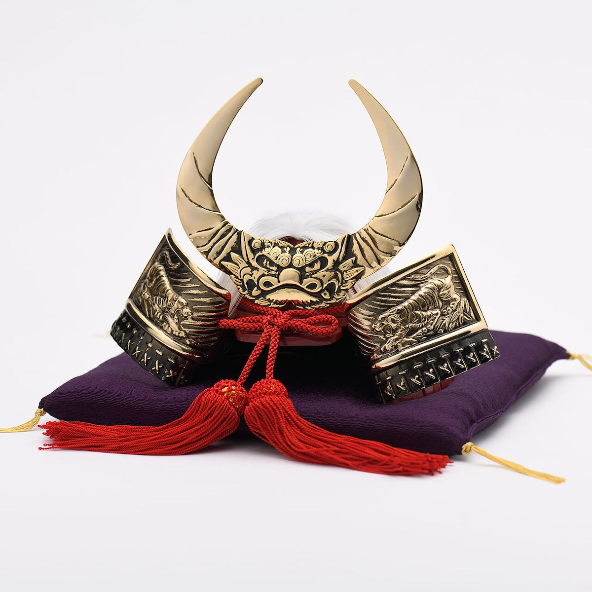 Casque de samouraï japonais Takeda Shingen Ginzado fabriqué au Japon