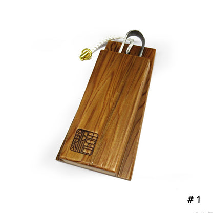 Ciseaux japonais coupe-fil 90 mm avec étui Hagoita en bois de Yakusugi (cèdre de Yakushima) – Kibuna