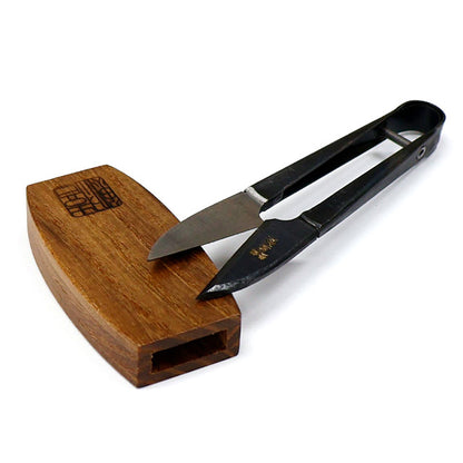 Ciseaux japonais coupe-fil Misuzu 105 mm avec étui Saya en bois d’Enju – Kibuna