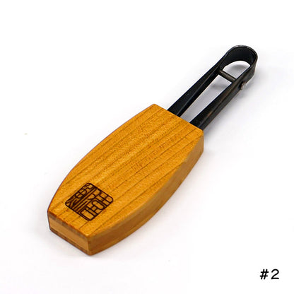 Ciseaux japonais coupe-fil Misuzu 105 mm avec étui Saya en bois de Keyaki (zelkova japonais) – Kibuna