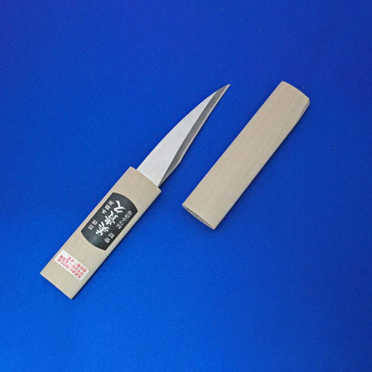 Couteau japonais de greffage Tanushimaru – 105 mm – Acier Aogami n°2 avec étui