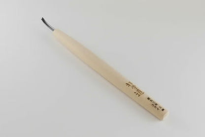Ciseau japonais V arrondi courbé Sukui – Acier HSS – 3 mm – Sculpture détails