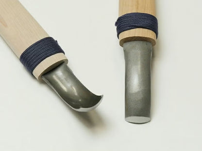 Ciseau japonais gouge profonde incurvée (Uchibori) – Acier HSS – 18 mm – Sculpture creux profonds