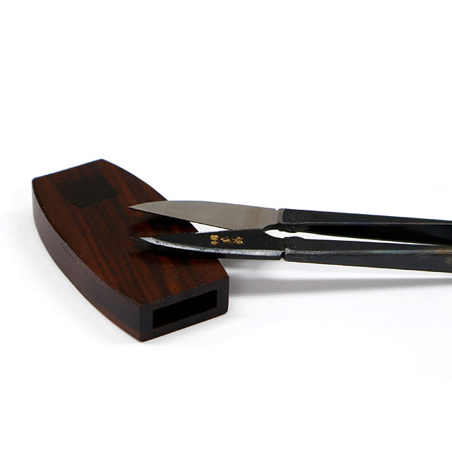 Ciseaux Misuzu 105 mm avec étui japonais pour ciseaux coupe-fil (Saya) en bois de rose – Kibuna