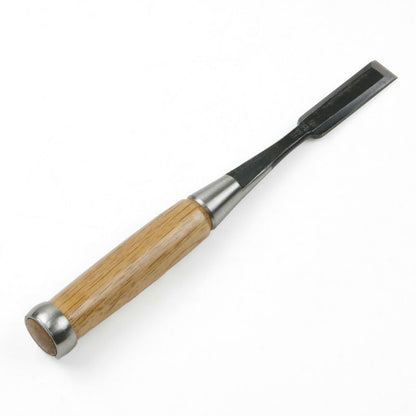 Ciseau japonais professionnel 15mm – Acier Shirogami 2 – Manche en chêne rouge – Fabriqué au Japon