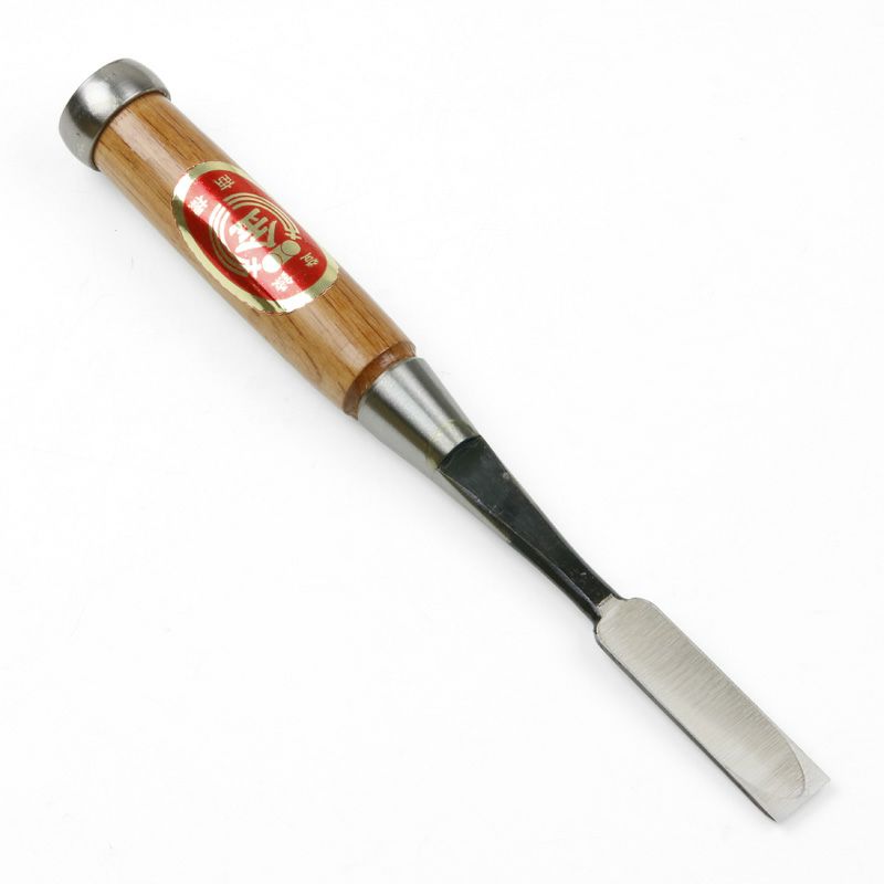 Ciseau japonais professionnel 15mm – Acier Shirogami 2 – Manche en chêne rouge – Fabriqué au Japon