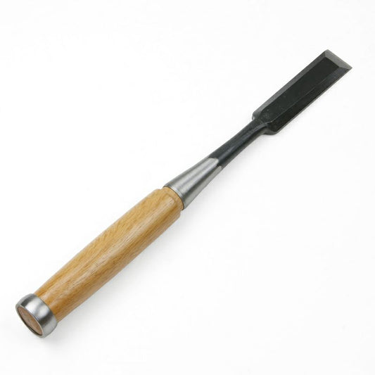 Ciseau japonais professionnel Nakauchi 24mm – Acier Shirogami n°2 – Fabrication artisanale japonaise