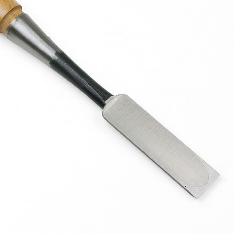 Ciseau japonais professionnel Nakauchi 24mm – Acier Shirogami n°2 – Fabrication artisanale japonaise