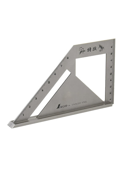 Équerre d’onglet Shinwa en acier inoxydable – Contrôle 45° et 90°