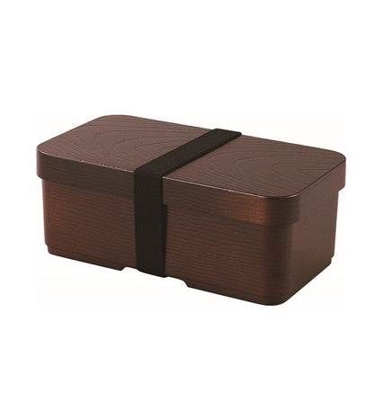 Boîte Bento Japonaise Style Magewappa Rectangulaire Marron – 520 ml, Fabrication Japonaise