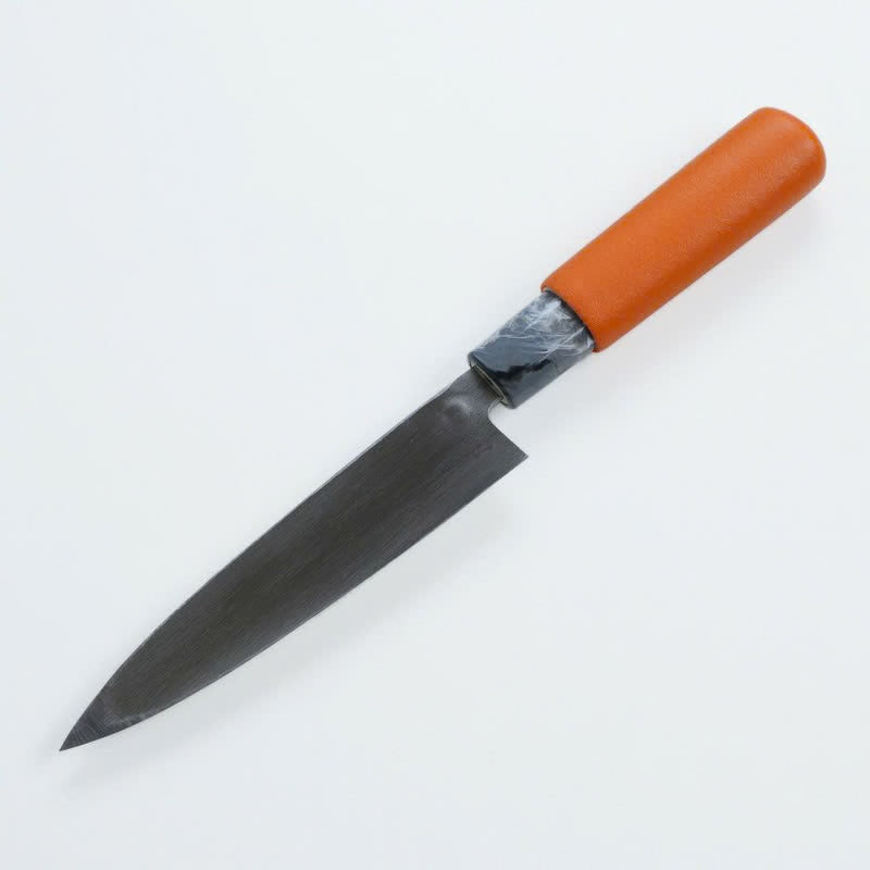 Couteau japonais Kairasaki VG10 martelé – Grip antidérapant orange, 105 à 150 mm