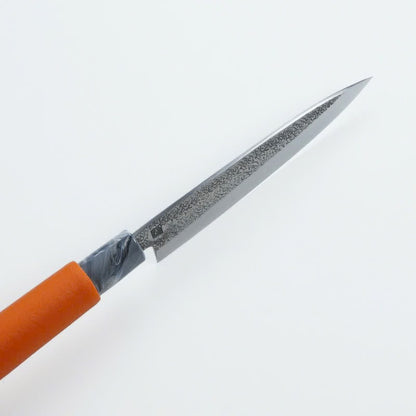 Couteau japonais Kairasaki VG10 martelé – Grip antidérapant orange, 105 à 150 mm