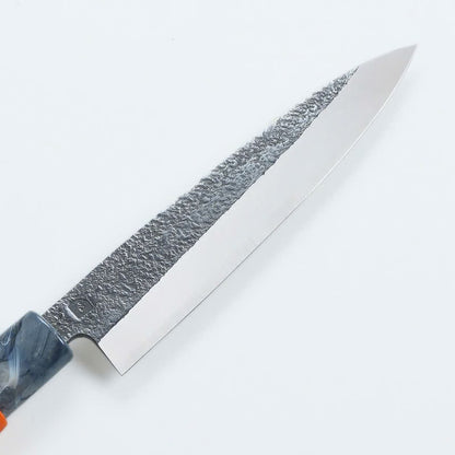 Couteau japonais Kairasaki VG10 martelé – Grip antidérapant orange, 105 à 150 mm