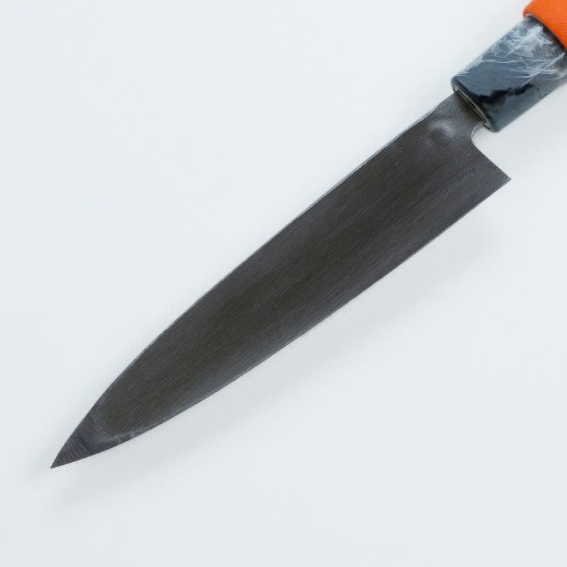 Couteau japonais Kairasaki VG10 martelé – Grip antidérapant orange, 105 à 150 mm