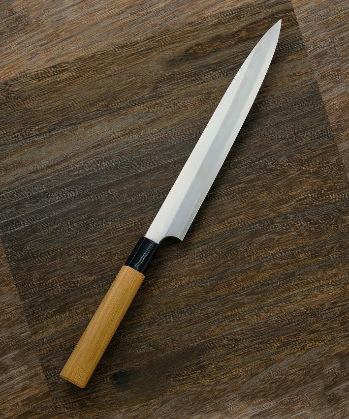 Couteau japonais Yanagiba 270 mm – Acier Aogami n°2 forgé, manche en cerisier