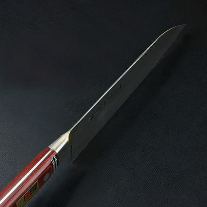 Couteau japonais Santoku Shimousa Kougetsu 180 mm – Acier Shirogami n°1 forgé à la main