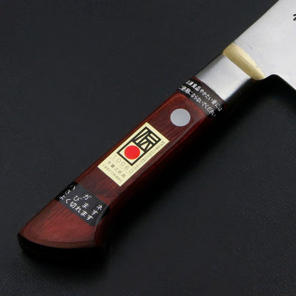 Couteau japonais Santoku Shimousa Kougetsu 180 mm – Acier Shirogami n°1 forgé à la main