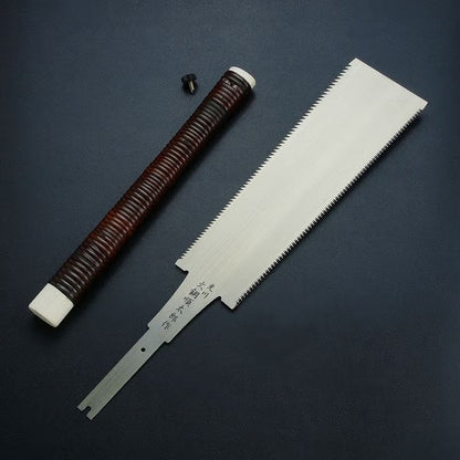 Sierra Japonesa Ryoba Akagane Juntaro – 195 / 225 / 240 mm – Acero al Carbono – Artesanía Japonesa