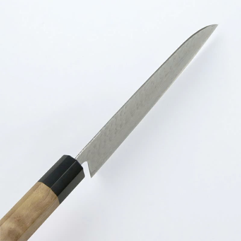 Couteau japonais Santoku 165 mm – Acier Ginsan Damas 33 couches, manche noyer