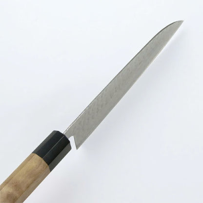 Couteau japonais Santoku 165 mm – Acier Ginsan Damas 33 couches, manche noyer