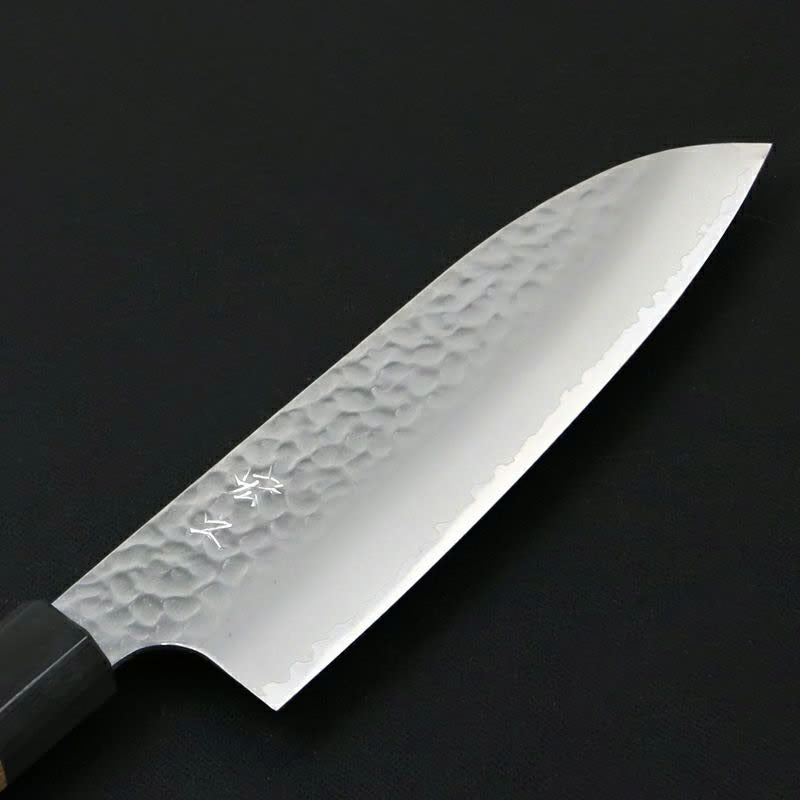 Couteau japonais Santoku Hiroyuki 170 mm – Acier HAP40, finition martelée