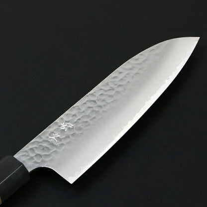 Couteau japonais Santoku Hiroyuki 170 mm – Acier HAP40, finition martelée