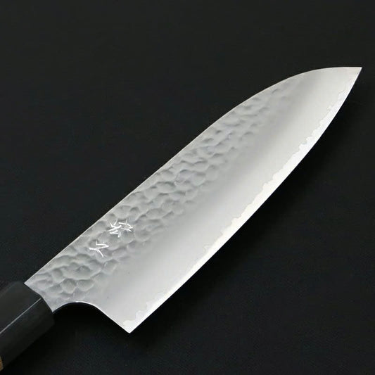 Couteau japonais Santoku Hiroyuki 170 mm – Acier HAP40, finition martelée