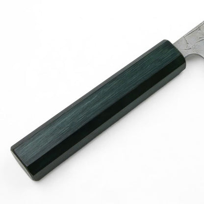 Couteau japonais Santoku Shigekatsu 165 mm – Acier SLD, manche bleu laqué