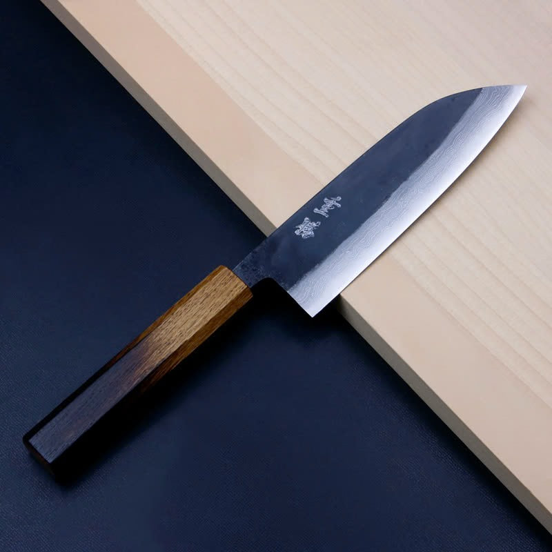 Couteau japonais Santoku Shigekatsu 165 mm – Aogami n°2 Damas 31 couches