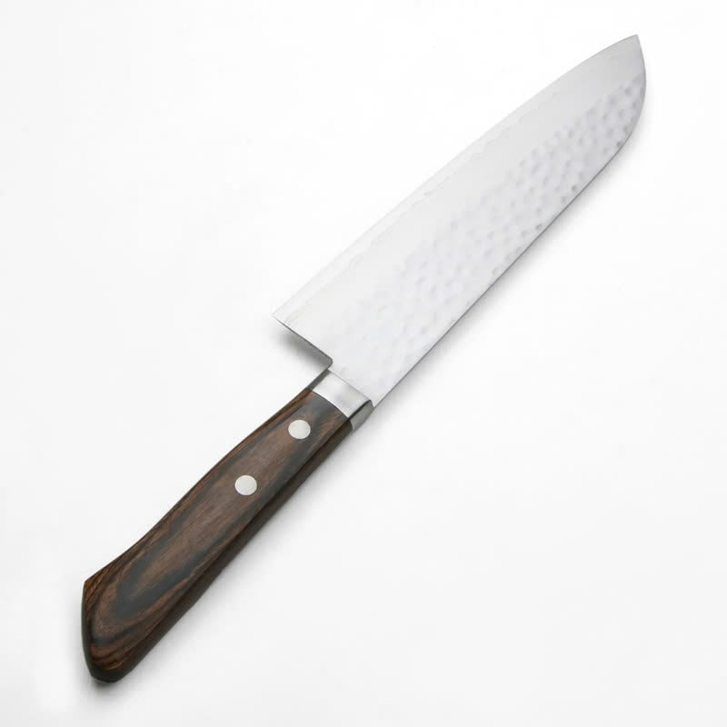 Couteau japonais Santoku 165 mm – Acier VG10 Damas 17 couches martelé